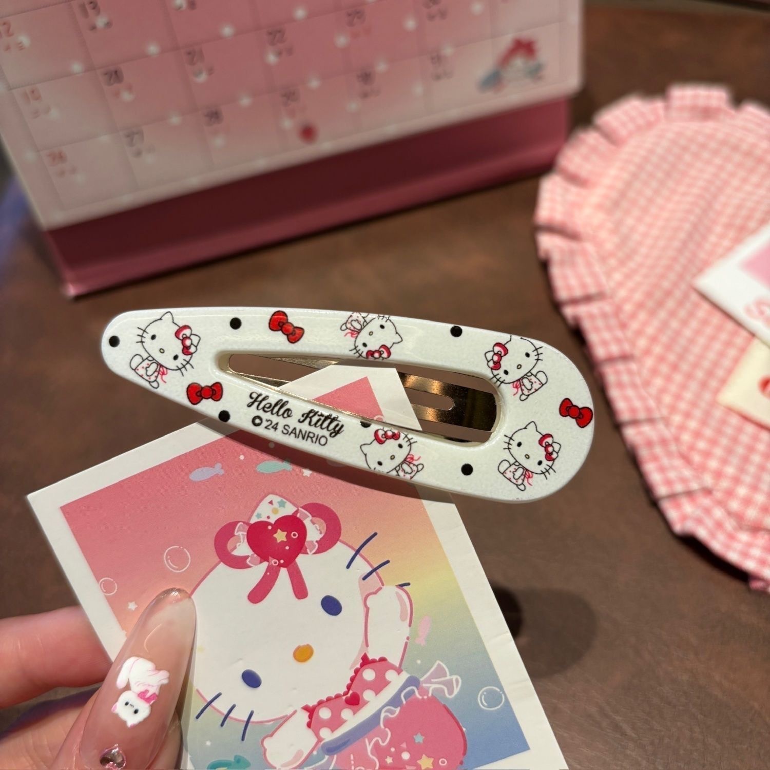 factory direct supply girl heart polka dot plaid barrettes cartoon children barrettes bb clip sweet fresh all-match bang clip Application Scenario