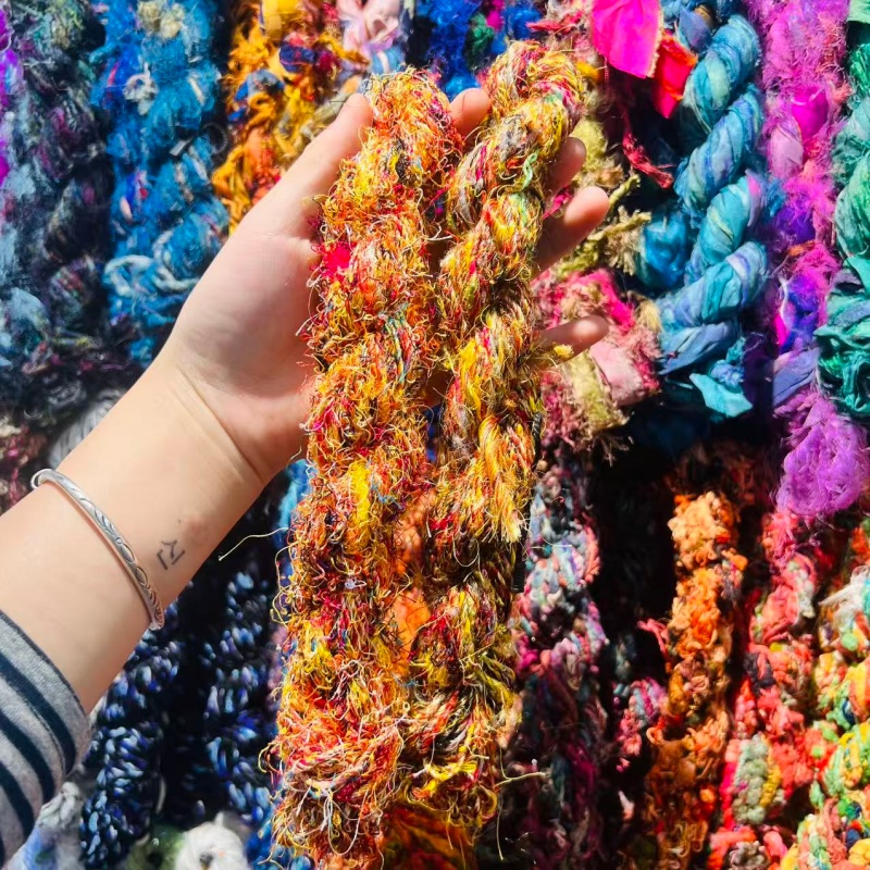 DIY imported new silk yarn, purely handcrafted DIY accessories, accessories, decorative bags, necklaces, bracelets, and bracelets. Specification image