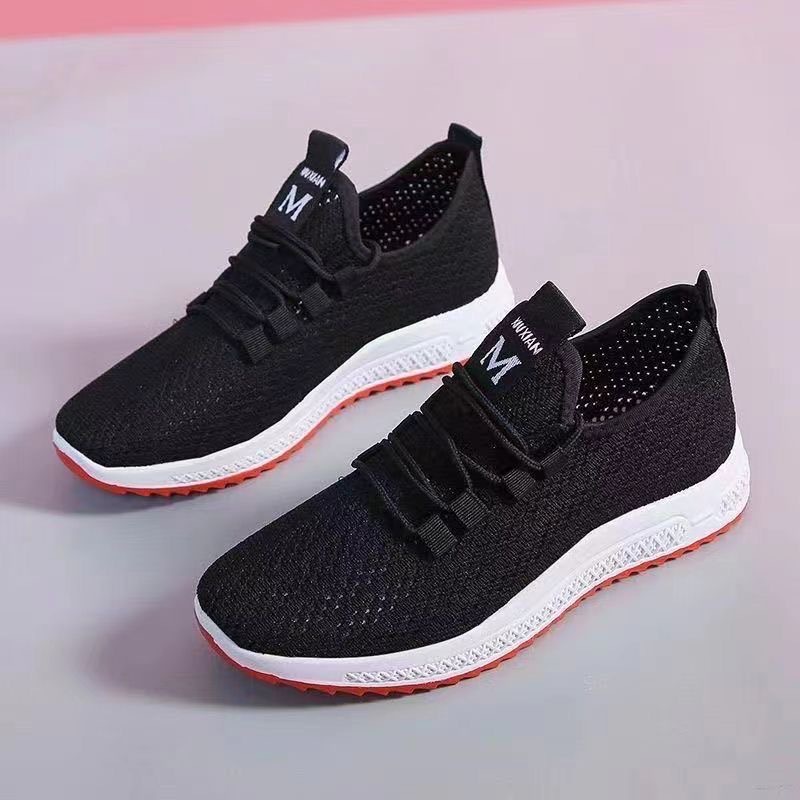summer white shoes women's mesh sneakers women's shoes nurse women's shoes home summer mesh shoes women's hollow breathable details Picture