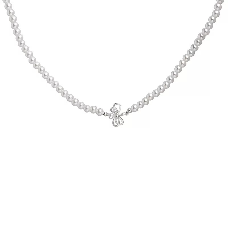 gentle butterfly pearl necklace for women light luxury minority design high-grade clavicle chain online influencer refined necklace accessories Item Picture