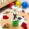A new cross-border Christmas rotating stick, funny repeat reading recording singing alpaca plush toy Specification image