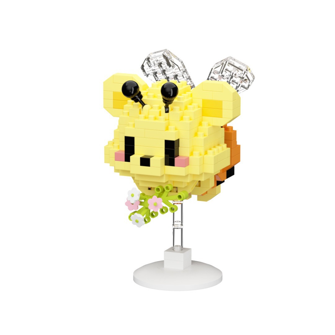 compatible with lego bee the hokey pokey animal cartoon lesser panda doll building blocks children's educational toys wholesale delivery Item Picture