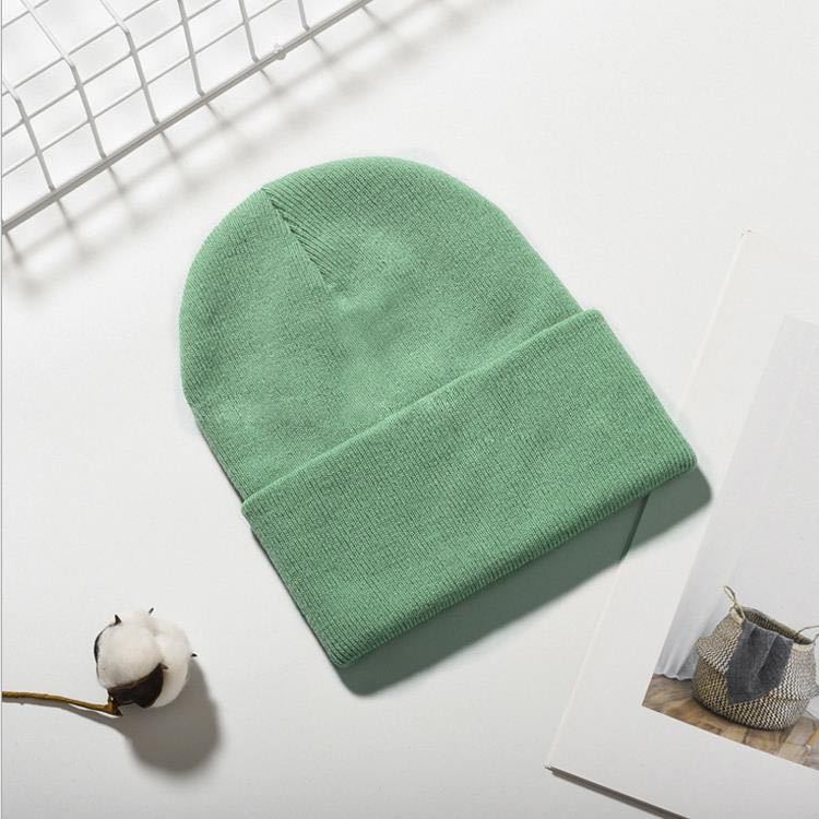 factory direct sales men's and women's light board knitted hat solid color acrylic woolen cap european and american aliexpress t amazon supply full figure