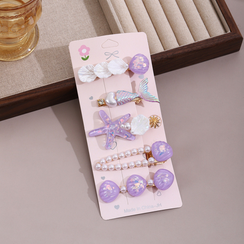 pearl barrettes women's small clip headwear 2023 new internet celebrity side high-end exquisite bangs high-grade hairpin Specification drawing