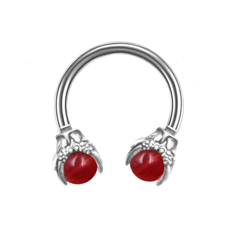 Silver jewelry, umbilical nails, half-hole soft clay diamond ball tray decorations, fashionable and individual girls' accessories, pendant pieces details Picture