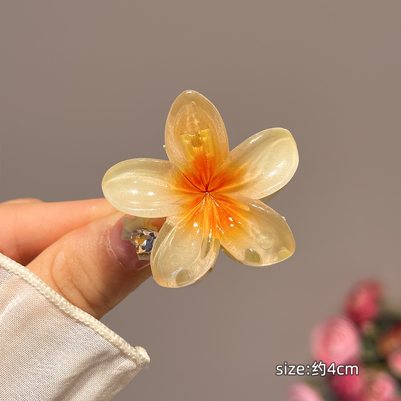 cross-border amazon bauhinia egg flower barrettes female back head updo hair claw shark clip hairpin accessories hair accessories Item Picture