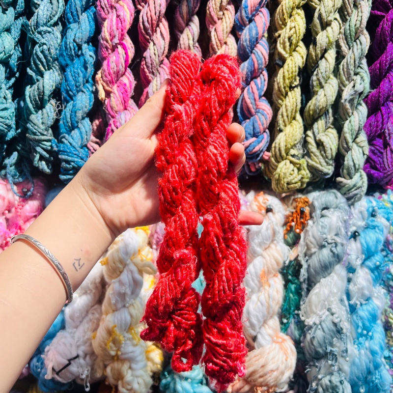 DIY imported new silk yarn, purely handcrafted DIY accessories, accessories, decorative bags, necklaces, bracelets, and accessories... 8