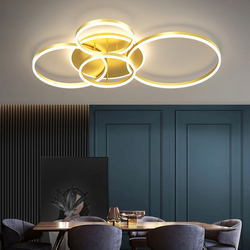 客厅灯北欧创意简约现代轻奢餐厅圆形大气家用卧室房间高端吸顶灯