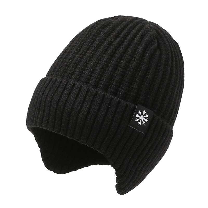 men's winter hat scarf men's big head circumference elderly ear protection autumn and winter warm elderly earflaps thickened Specification drawing