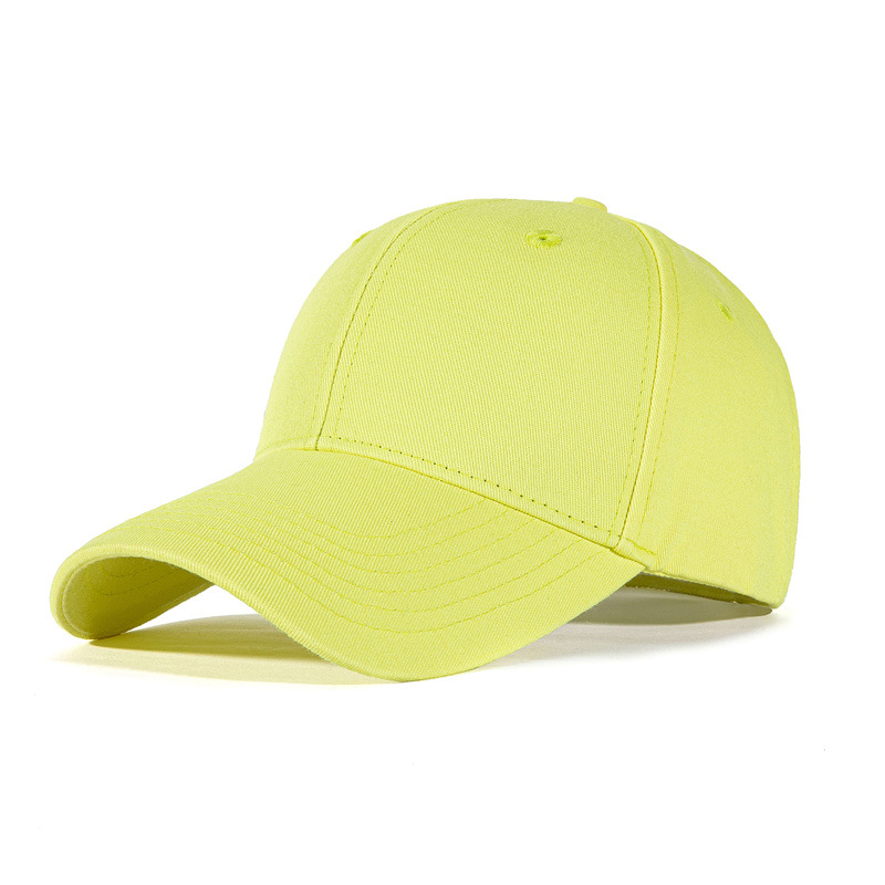 autumn and winter new pure cotton hard top peak cap women's all-match big head circumference hat korean big brim baseball cap men's custom Item Picture