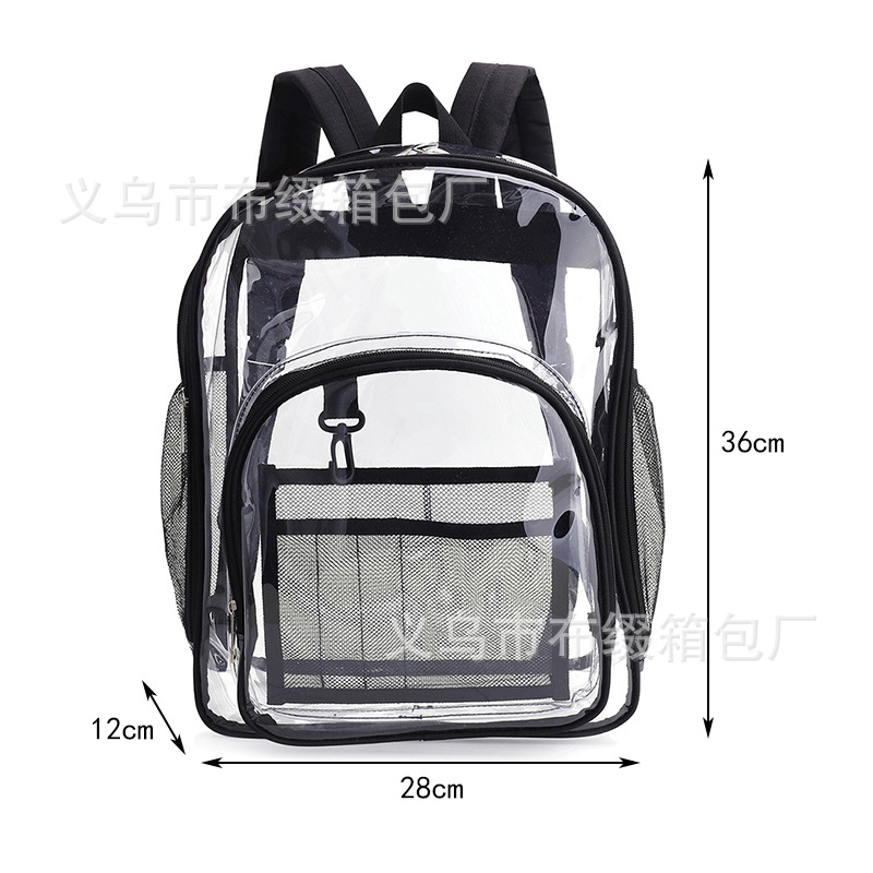 transparent backpack thickened pvc cross-border large capacity student schoolbag backpack waterproof outdoor travel logo Application Scenario