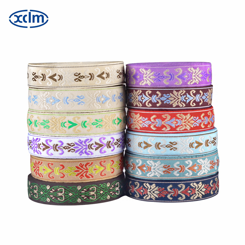 3cm jacquard webbing, ethnic style lace, diy handmade folding fan edge wrapping, pillow accessories, fabric strips, skirt edge decoration fabric Application Scenario
