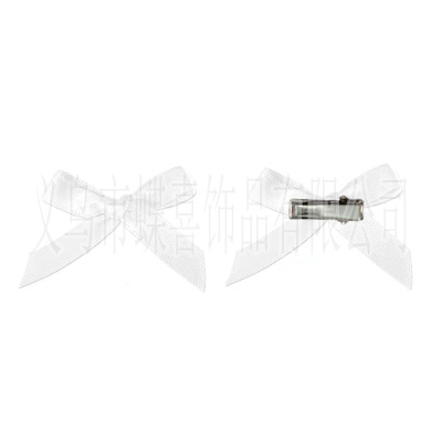 multicolor ribbon 4cm bow barrettes ballet style sweet duckbill clip side clip dopamine braided hair headdress clip Item Picture