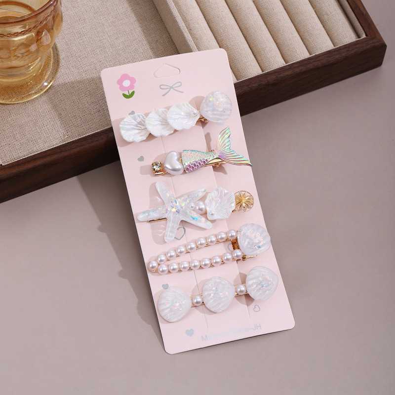 pearl barrettes women's small clip headwear 2023 new internet celebrity side high-end exquisite bangs high-grade hairpin Application Scenario