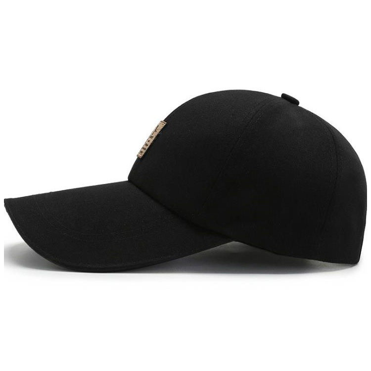 korean style baseball cap men's autumn and winter warm peaked cap sun-proof sun hat canvas outdoor big brim hat tide Specification drawing