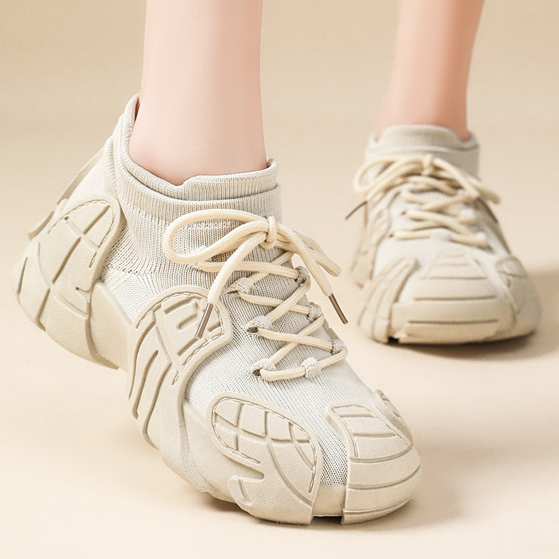 women's sports shoes all-match spring new octopus coconut platform flying woven casual pumps foreign trade large size women's shoes Specification drawing