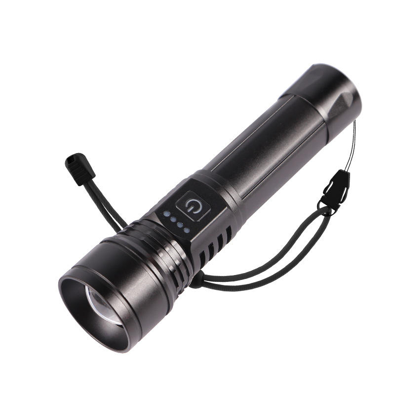 leopard power torch p50 super bright long-range charging portable small outdoor zoom multi-function searchlight flashlight Item Picture