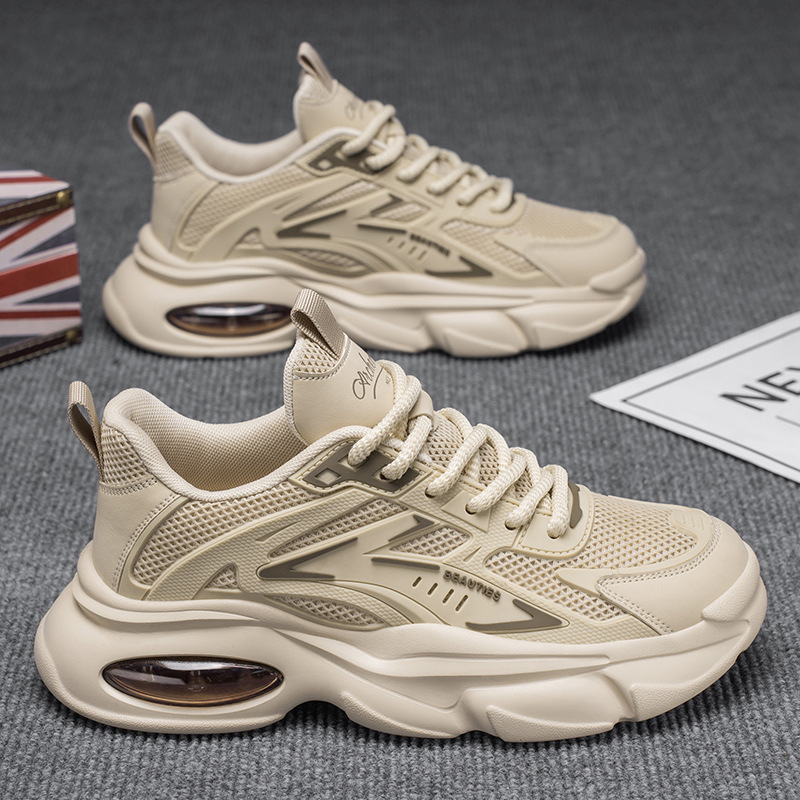 men's shoes 2025 summer new breathable shoes men's trendy all-match platform sneakers casual running daddy tide shoes Application Scenario
