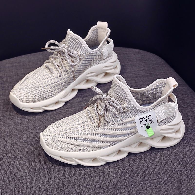 spring and summer new running shoes mesh breathable hollow mesh surface casual sneaker women's mesh surface shoes outdoor student shoes Specification drawing