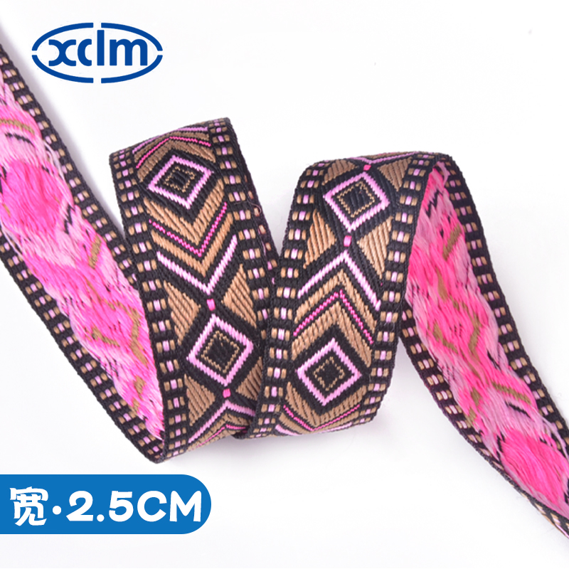 Wholesale of popular ethnic-style computer jacquard webbing and small chanel-style colored lace accessories from a manufacturer pic 6