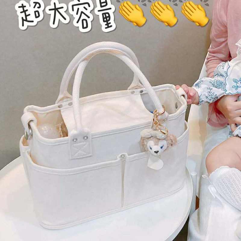 japanese vegiebag mummy bag portable baby diaper bag outdoor lightweight large capacity mom bag women's canvas tote bag full figure