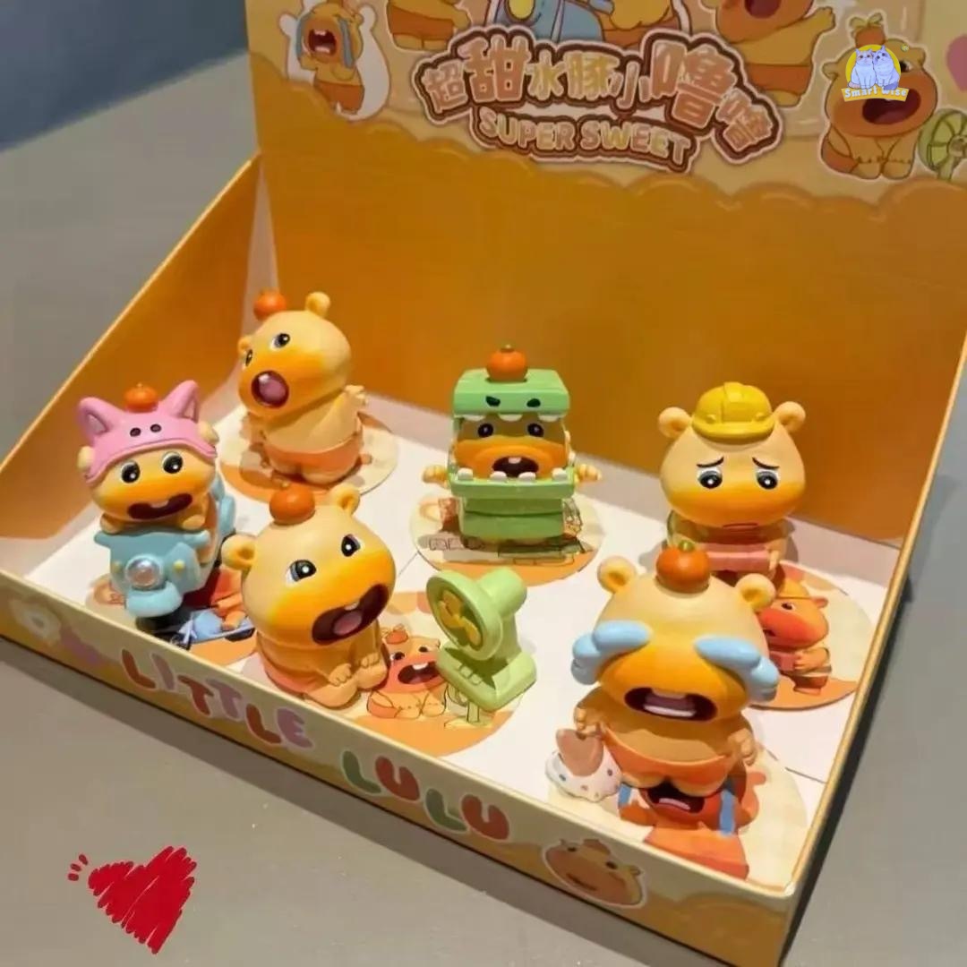 Best-selling cartoon Capybara Lu Lu figurine blind box, trendy collectible figurines, cute peripheral products, and creative car decoration figurines with "Piggy" characters Application Scenario