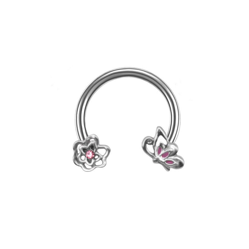 Silver jewelry, umbilical nails, half-hole soft clay diamond ball tray decorations, fashionable and individual girls' accessories, pendant pieces detail image 6