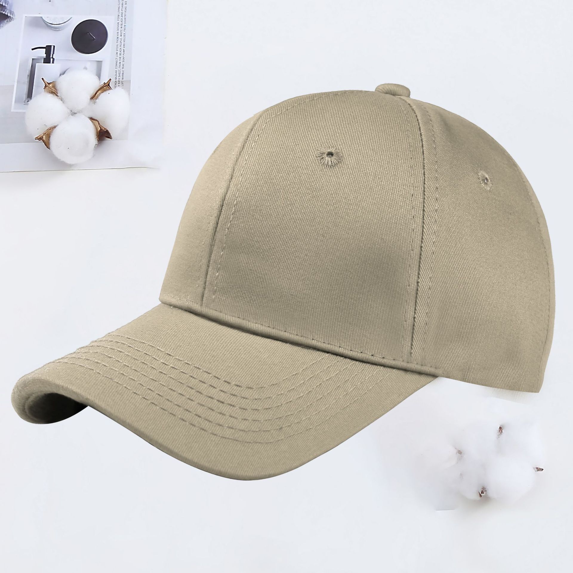 cotton baseball cap custom logo embroidery printing boy and girl sunshade hat custom advertising sun-proof peaked cap wholesale Item Picture