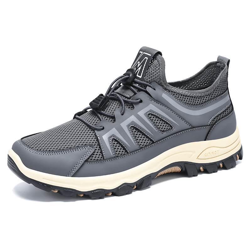 men's sneakers cross-border popularity fashion shoes soft bottom comfortable running shoes breathable not stuffy feet mesh shoes details Picture