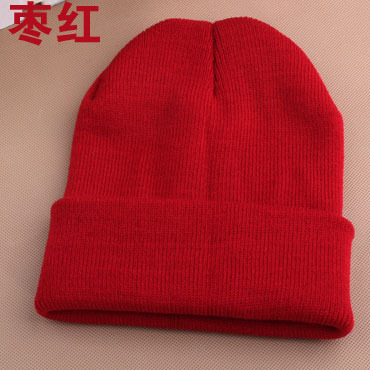 korean style autumn and winter classic men's and women's same fluorescent color knitted hat hat knitted hat gd hip hop woolen cap sleeve cap fashion Application Scenario