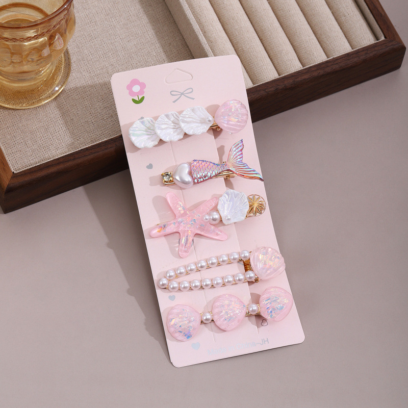 pearl barrettes women's small clip headwear 2023 new internet celebrity side high-end exquisite bangs high-grade hairpin Item Picture