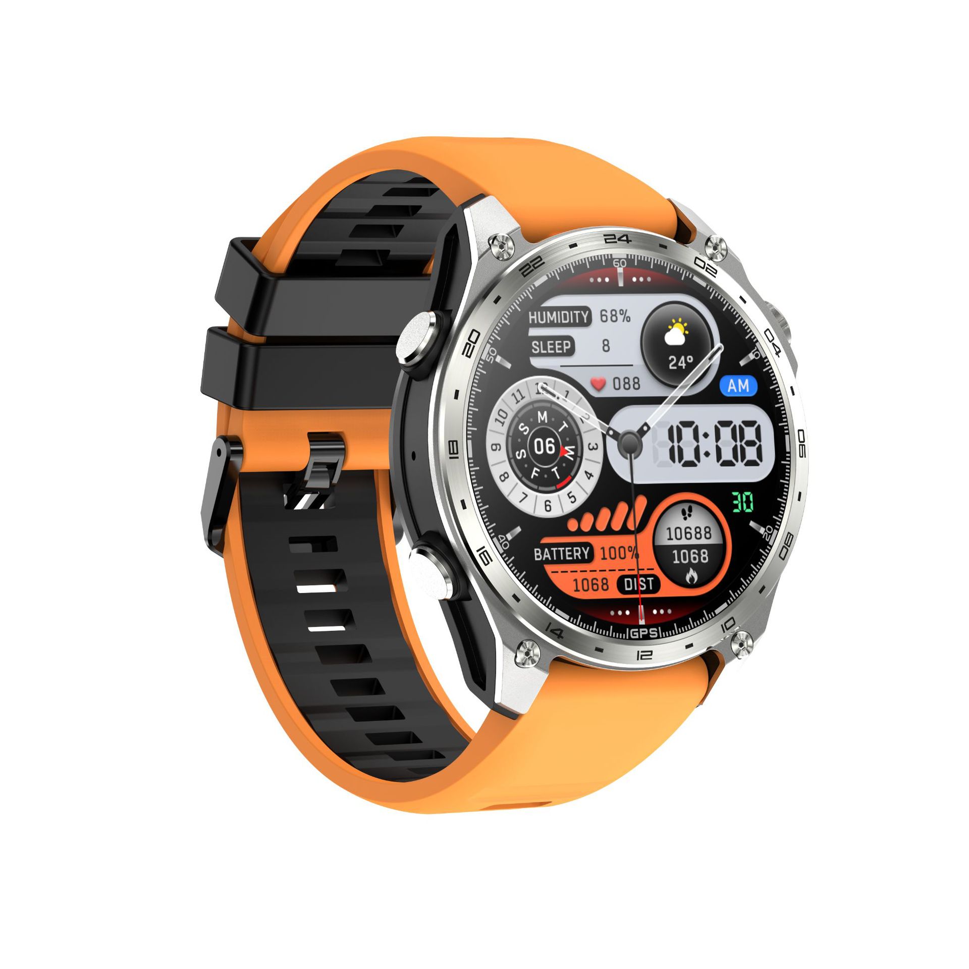 hd300pro offline map 4gb large memory application market 3atm waterproof amoled bluetooth smart watch full figure