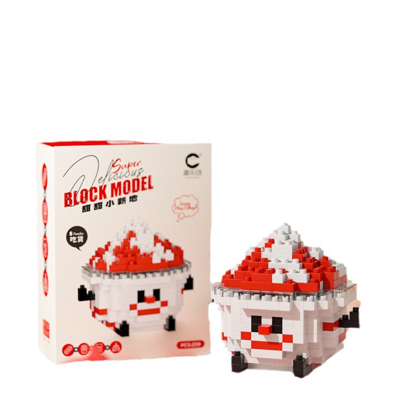 compatible with lego micro-particle building blocks happy candy toy series vigorous avocado big pineapple children's educational toys Item Picture