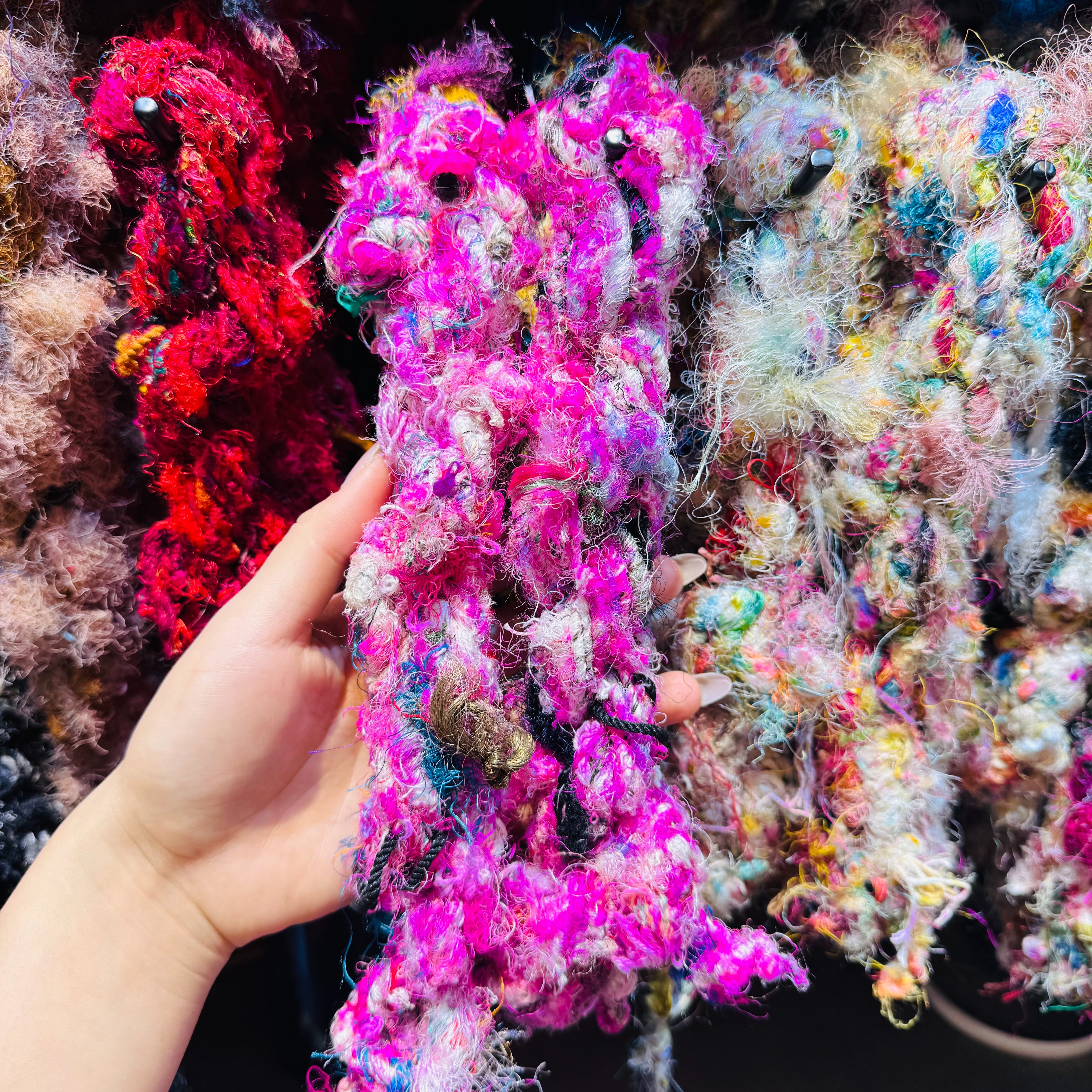 DIY imported new silk yarn, purely handcrafted DIY accessories, accessories, decorative bags, necklaces, bracelets, and accessories... 7