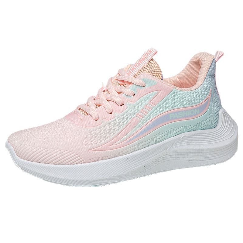 2025 new spring and autumn popular leisure running shoes sneaker breathable shock absorption soft bottom student light running women's shoes Item Picture