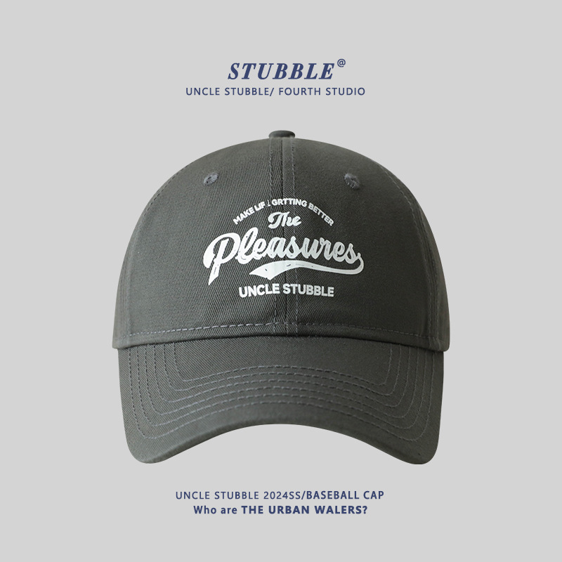 big head circumference big face face small baseball cap men's and women's plus-sized deepening soft top sun hat wide brim peaked cap Item Picture