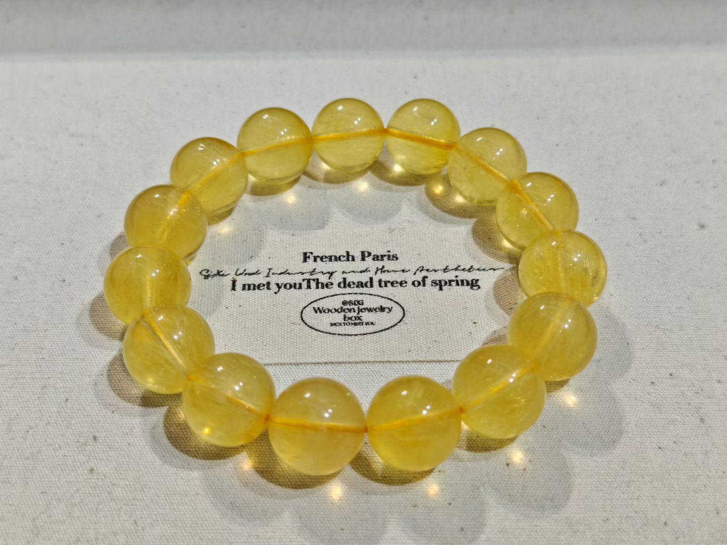 黄萤石手串
