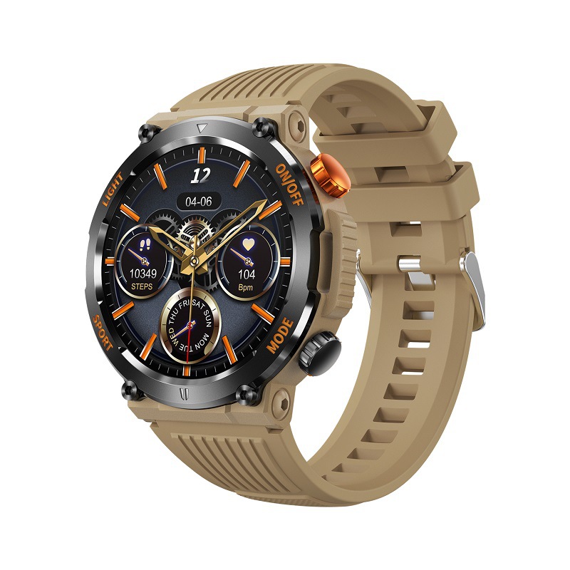 cross-border smart watch ht17 outdoor heart rate blood oxygen monitoring sports round bluetooth calling three-proof watch Application Scenario