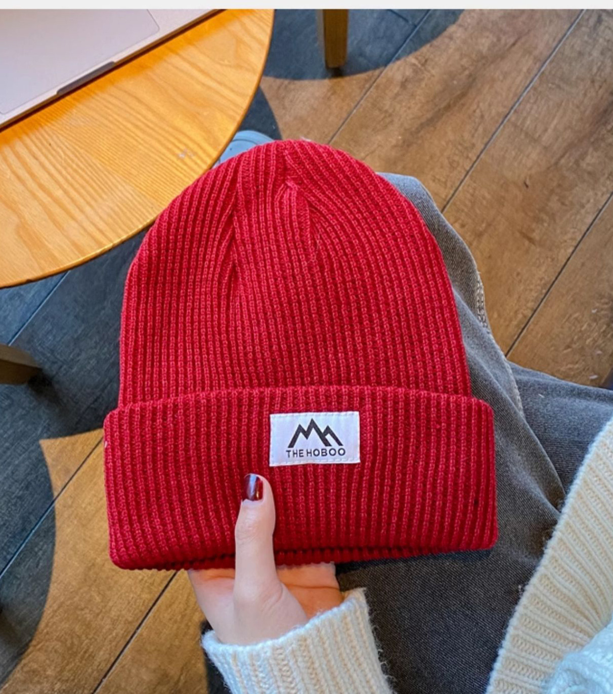 japanese fashion brand hat men's and women's wool hats autumn and winter knitted hat couple street thickened warm earflaps cap beanie hat Item Picture