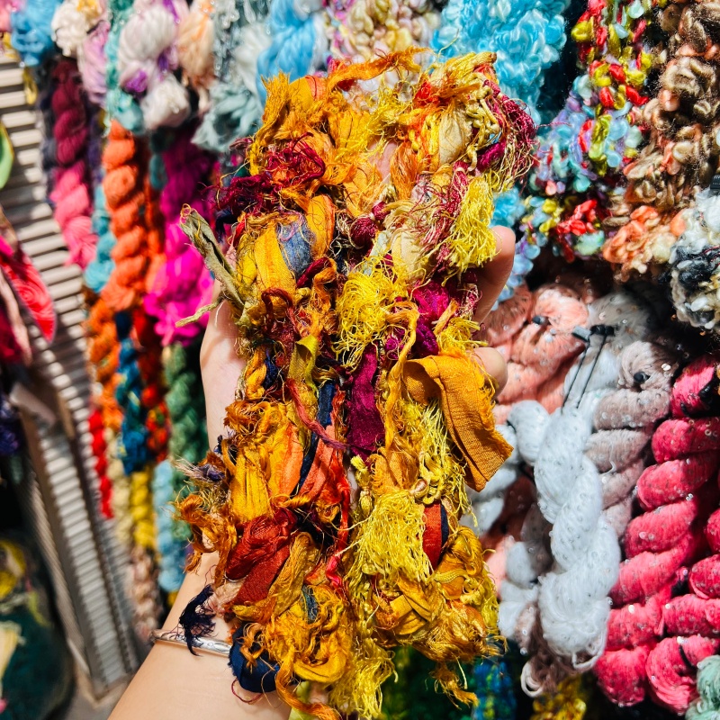 DIY imported new silk yarn, purely handcrafted. DIY accessories, decorations, bags, necklaces, bracelets, and accessories. 1 Item Picture