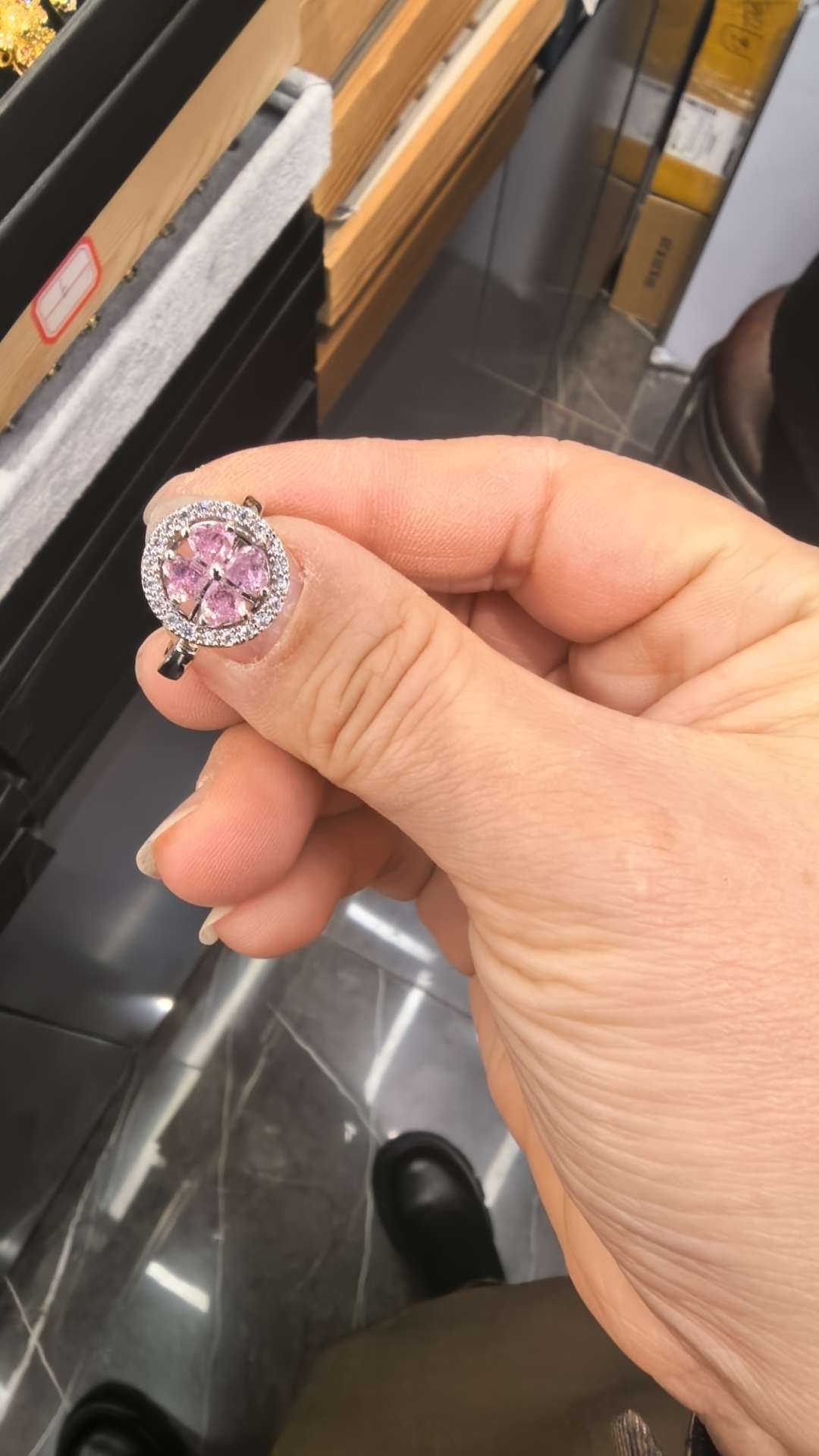 精品手饰戒指空托中古拉丝设计珍珠点缀时尚饰品戒指配件中古拉丝戒指饰品珍珠戒指戒指空托戒指饰品戒指戒指空托珍珠戒指戒指空托详情图3