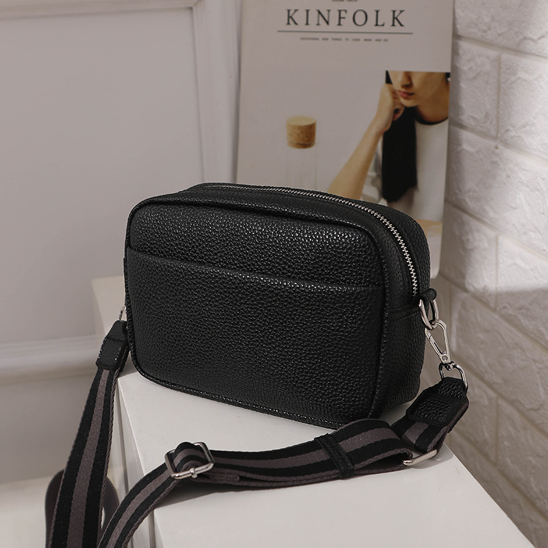 trendy women's bags 2025 new cross-border foreign trade solid color pu messenger bag women's small bag women's shoulder bag small square bag Item Picture