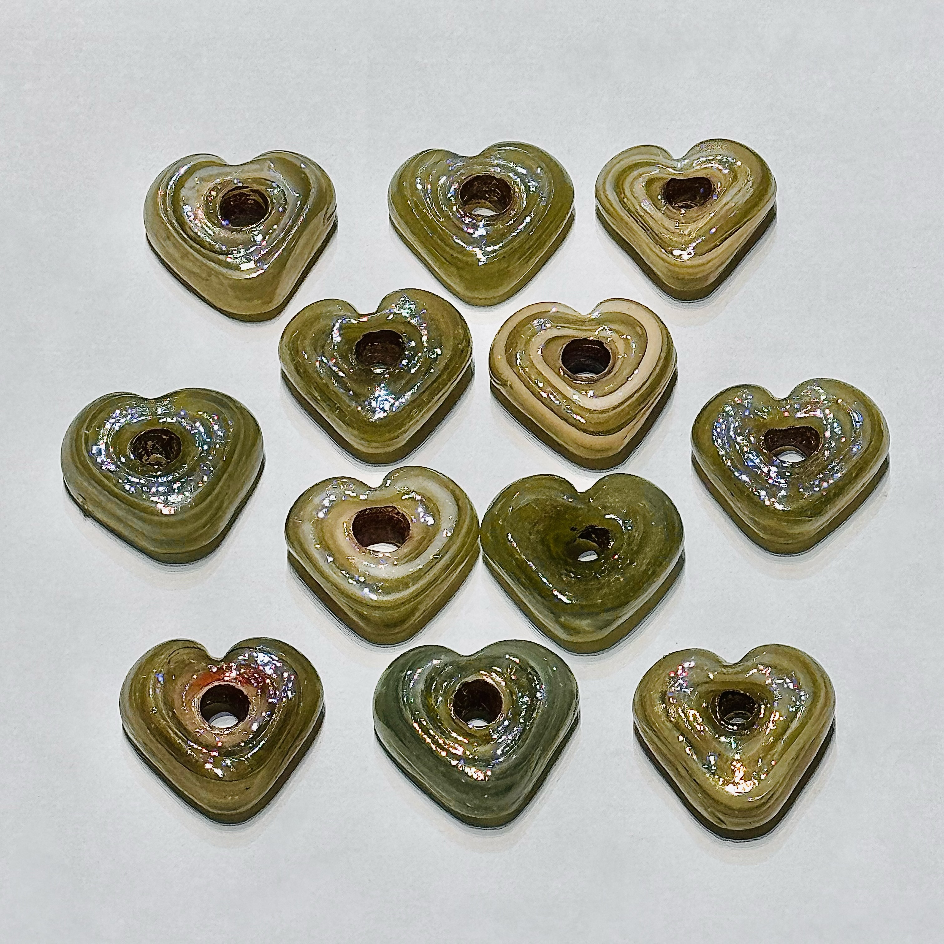 Nepalese imported retro flower-shaped glass bead DIY bracelet earrings accessory '2 Specification image