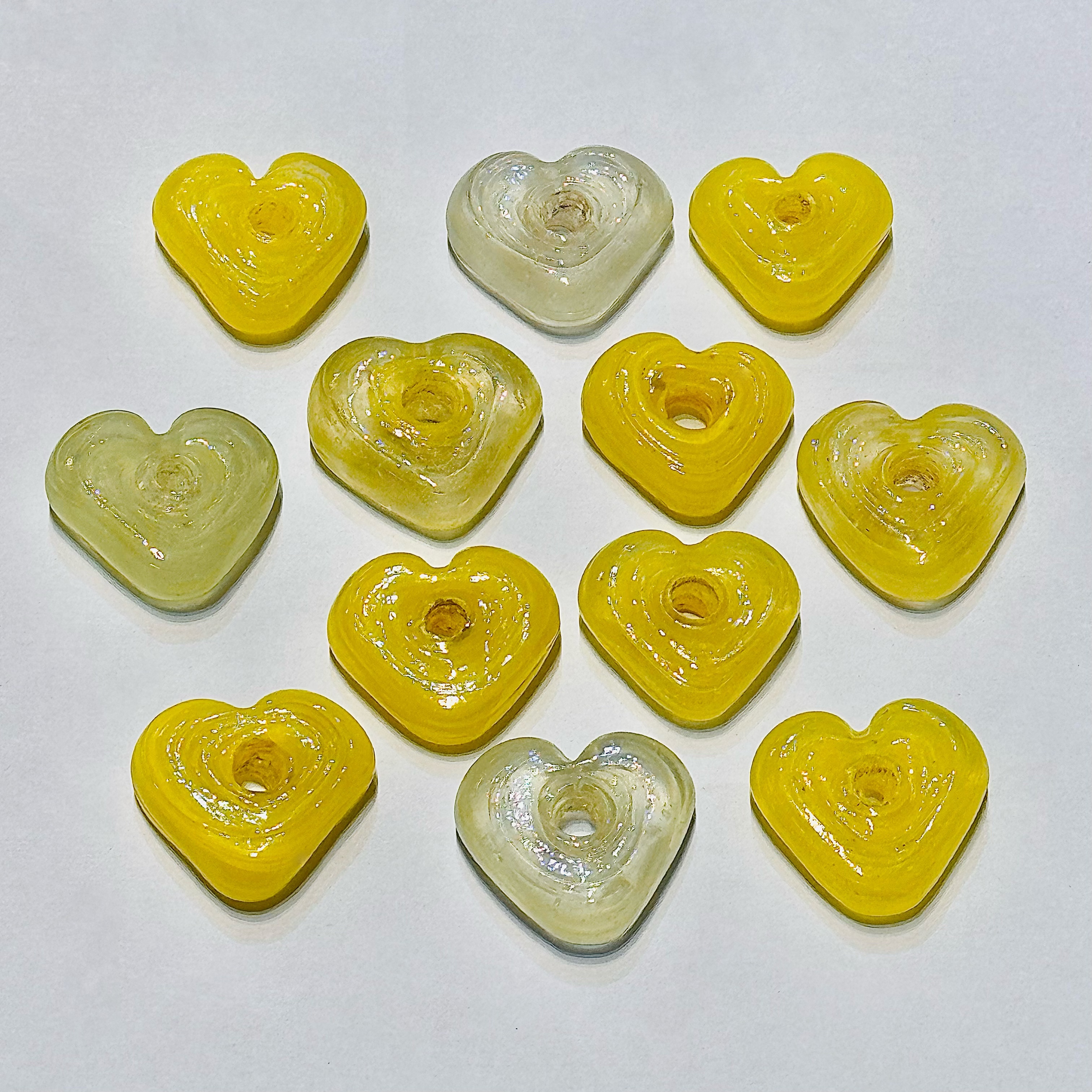 Nepalese imported retro flower-shaped glass bead DIY bracelet earrings accessory '2 details Picture