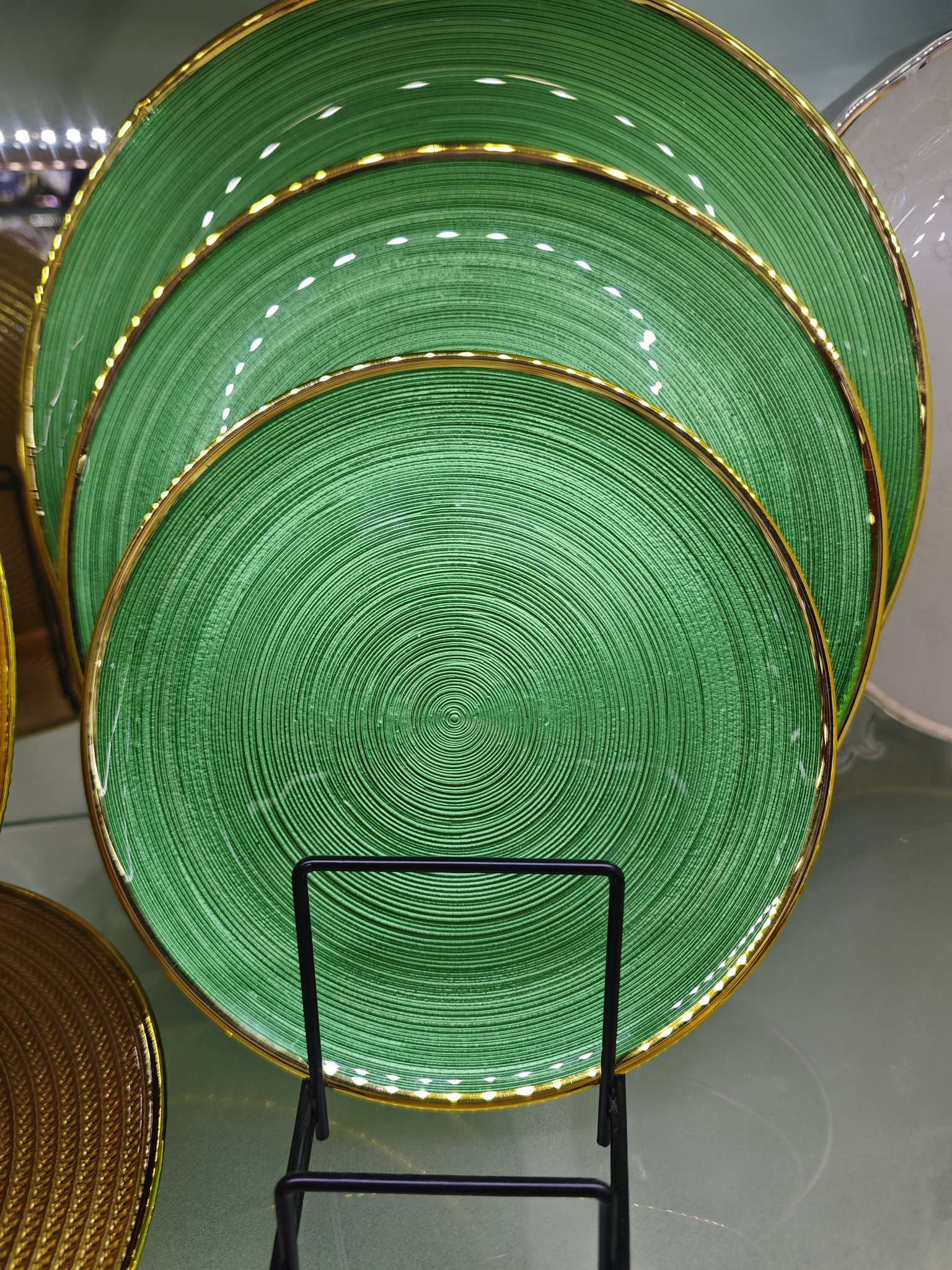 厨房玻璃餐盘多色