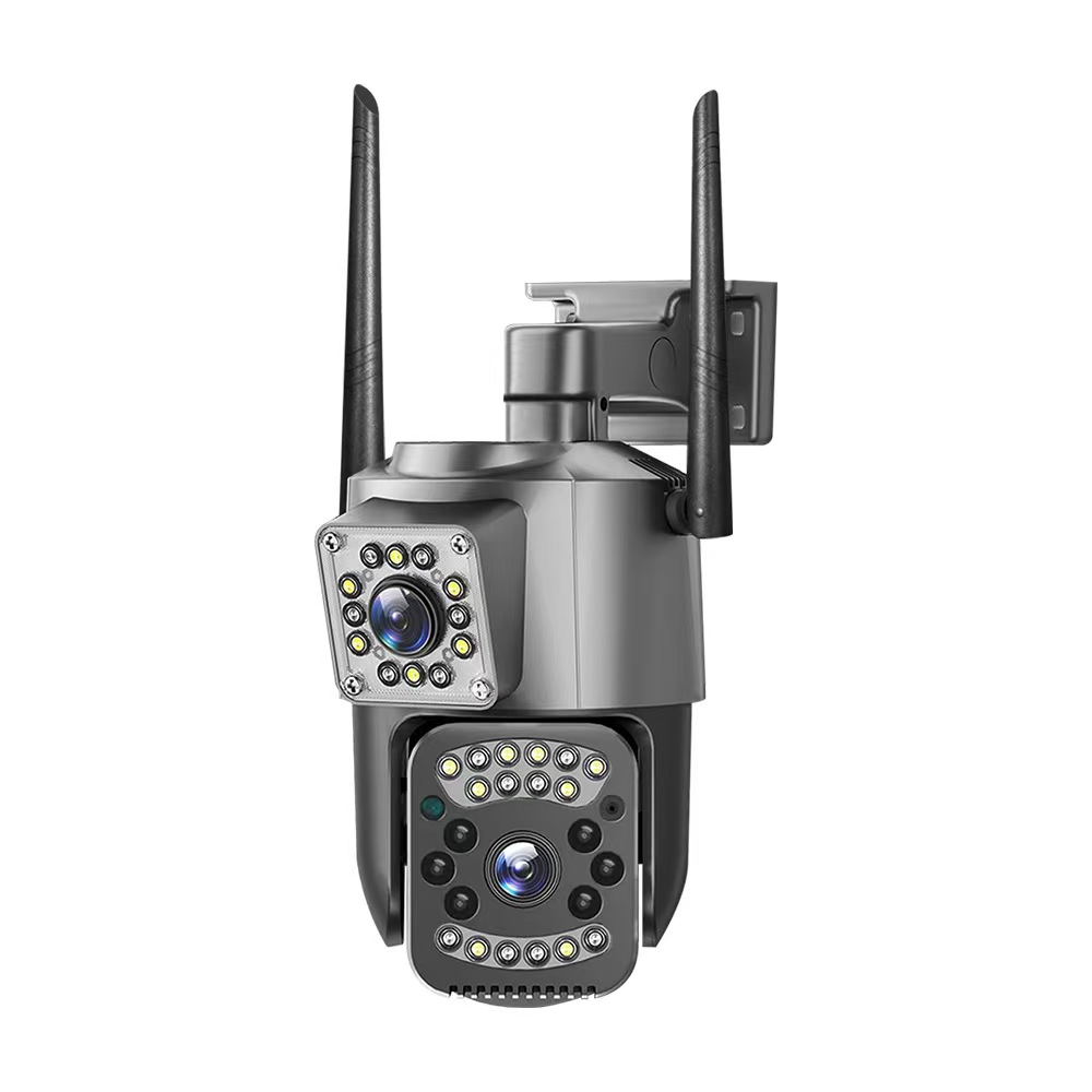 V380pro双目球机 高清WIFI户外防水摄像头 家用360°远程监控