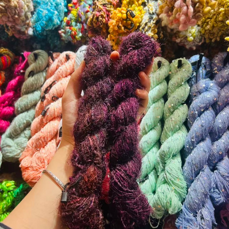 DIY imported new silk yarn, purely handcrafted DIY accessories, decorative bags, necklaces and bracelets details Picture
