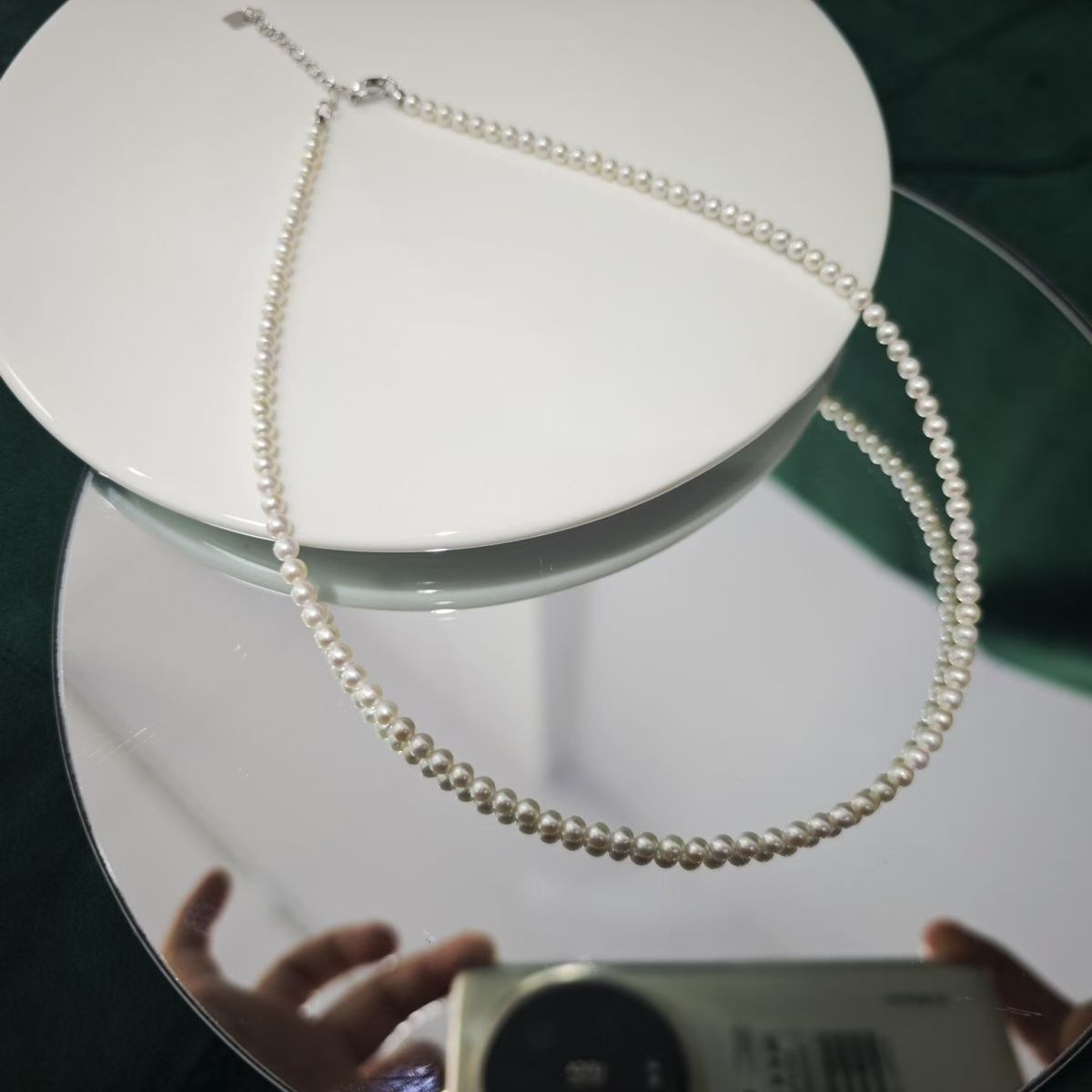 4-5近圆米珠项链细节图