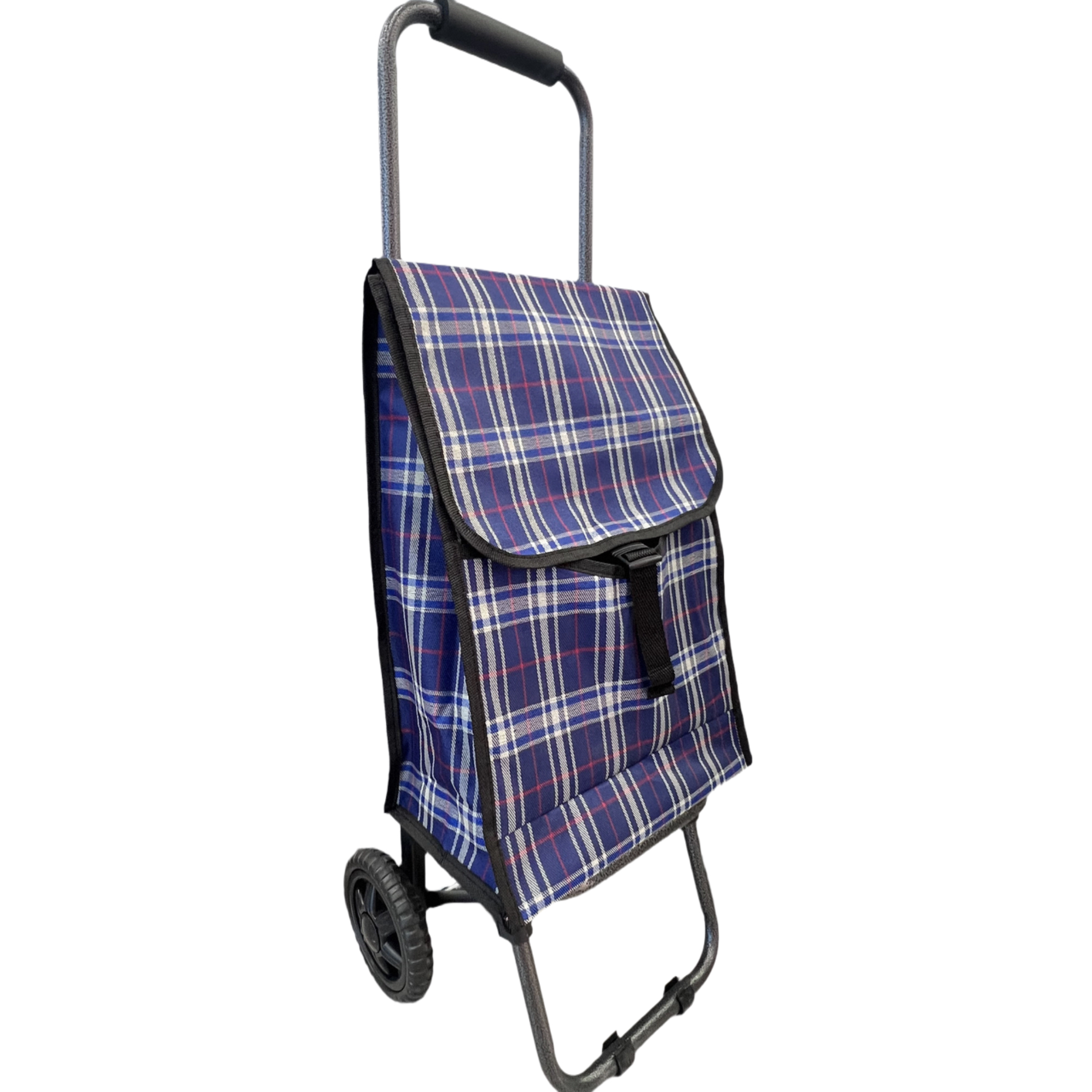 Folding trolley, folding household shopping cart, Oxford Cloth express trolley, elderly grocery shopping cart Specification drawing