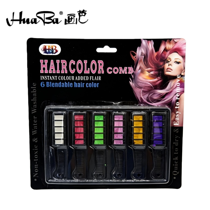 画芭Huaba 跨境新款染发梳套装 摆摊化妆万圣节派对舞台妆npc妆cosplay（RS36）